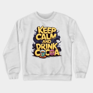 Cocoa Craze: A Vibrant Fusion of Pop Culture and Fantasy Crewneck Sweatshirt